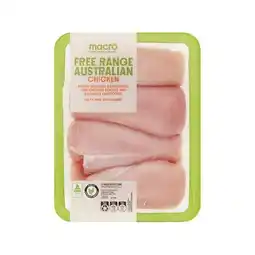 Woolworths Macro Free Range Australian Fresh RSPCA Approved Chicken Breast Fillets Skinless Bulk Tray offer