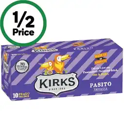 Woolworths Kirks Soft Drink Can Varieties 10 x 375ml offer