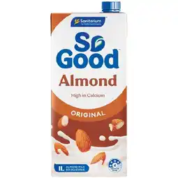 Woolworths So Good Almond Milk 1 Litre offer