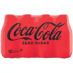 Woolworths Coca-Cola Classic or Zero Sugar Soft Drink Varieties 12 x 300ml offer