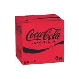 Woolworths Coca-Cola Classic, Zero Sugar or Diet Soft Drink Varieties 24 x 375ml offer