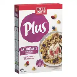 Woolworths Uncle Tobys Plus Cereal 620-705g offer