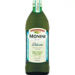 Woolworths Monini Extra Virgin Olive Oil 750ml offer