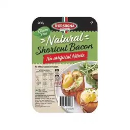 Woolworths D'Orsogna Natural Shortcut Bacon 200g – From the Fridge offer