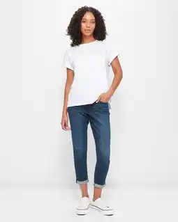 Target Mid Rise Ankle Length Girlfriend Denim Jeans offer