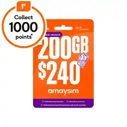 Woolworths amaysim $240 Starter Pack† offer