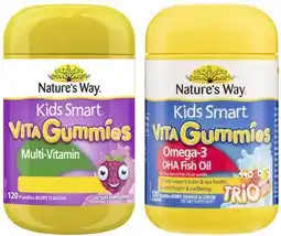 Coles Nature's Way Kids Smart Vita Gummies 120 Pack^ offer