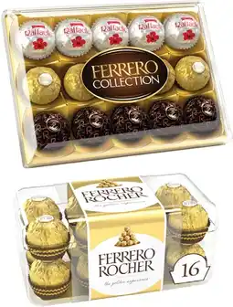 Coles Ferrero Collection 15 Pack Gift Box 172g or Ferrero Rocher 16 Pack Gift Box 200g offer