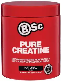 Coles BSc Bodyscience Pure Creatine 200g offer