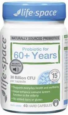 Coles Life-Space Probiotic for 60+ Years Capsules 40 Pack offer