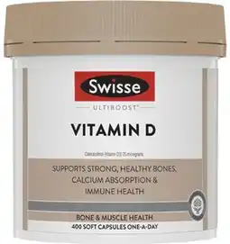 Coles Swisse Ultiboost Vitamin D Capsules 400 Pack offer