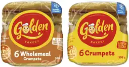 Coles Golden Crumpet Rounds 6 Pack 300g offer