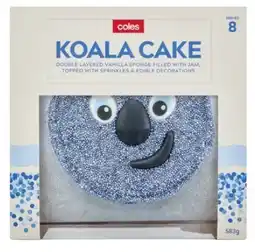 Coles Coles Vanilla Koala Cake 583g offer