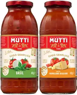 Coles Mutti Sugo 400g offer