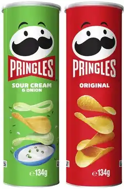 Coles Pringles Potato Crisps 118g-134g offer