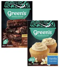 Coles Green's Premium Baking Mix 380g-630g offer