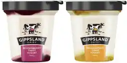Coles Gippsland Dairy Twist Yogurt 160g offer