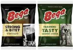 Coles Bega Cheese Block, Grated or Slices 250g offer