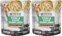 Coles Hong Kong Dim Sim Kitchen Pork & Chive Dumplings 300g offer
