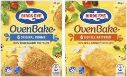 Coles Birds Eye Oven Bake Fish Fillets 425g offer
