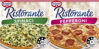 Coles Dr Oetker Ristorante Pizza 310g-390g offer