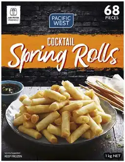 Coles Pacific West Cocktail Spring Rolls 1kg offer