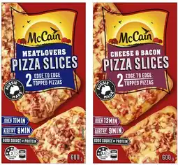 Coles McCain Pizza Slices 2 Pack 600g offer