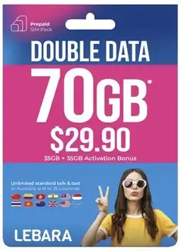 Coles Lebara $29.90 Starter Pack offer