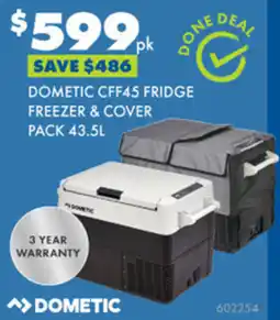 BCF DOMETIC CFF45 FRIDGE FREEZER & COVER PACK 43.5L offer