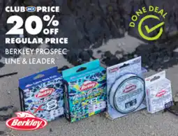 BCF BERKLEY PROSPEC LINE & LEADER offer