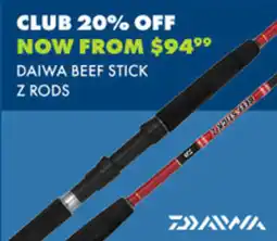 BCF DAIWA BEEF STICK Z RODS offer