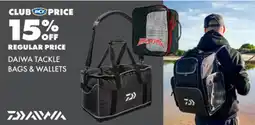 BCF DAIWA TACKLE BAGS & WALLETS offer