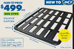 BCF XTM ROOF PLATFORM offer