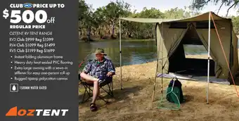 BCF OZTENT RV TENT RANGE offer