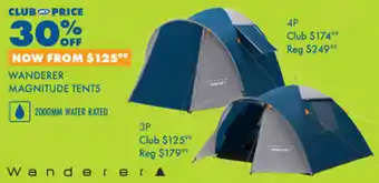 BCF WANDERER MAGNITUDE TENTS offer