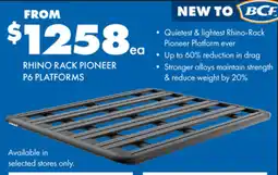 BCF RHINO RACK PIONEER P6 PLATFORMS offer