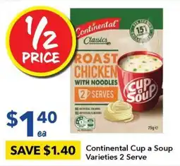 Ritchies Continental Cup a Soup Varieties 2 Serve offer