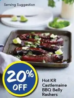 Ritchies Hot KR Castlemaine BBQ Belly Rashers offer