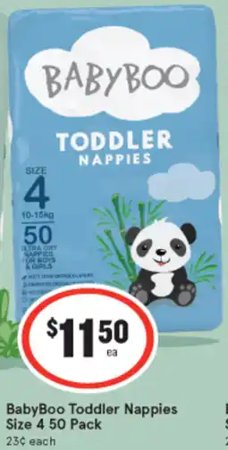 IGA BabyBoo Walker Nappies Size 5 44 Pack offer