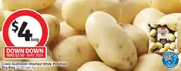 Coles Coles Australian Washed White Potatoes 2kg Bag offer