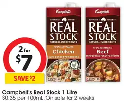 Coles Campbell's Real Stock 1 Litre offer