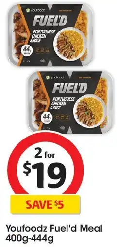 Coles Youfoodz Fuel'd Meal 400g-444g offer