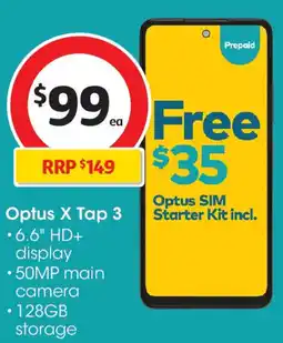 Coles Optus X Tap 3 offer