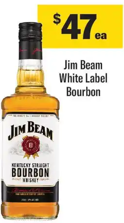Coles Jim Beam White Label Bourbon offer
