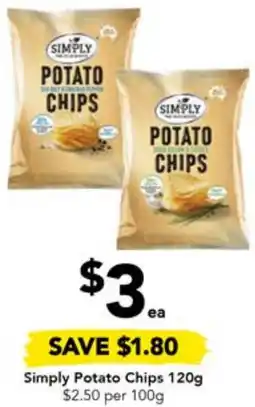Drakes Simply Potato Chips 120g offer