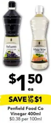Drakes Penfield Food Co Vinegar 400ml offer