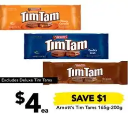 Drakes Arnott's Tim Tams 165g-200g offer