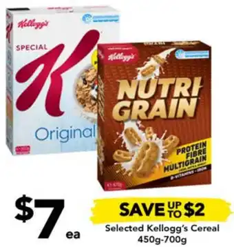 Drakes Selected Kellogg's Cereal 450g-700g offer