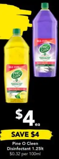 Drakes Pine O Cleen Disinfectant 1.25lt offer