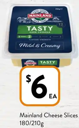 Mainland Cheese Slices 180/210g
